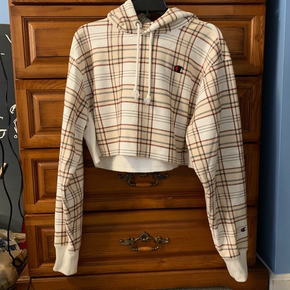 Champion Plaid Hoodie NWOT